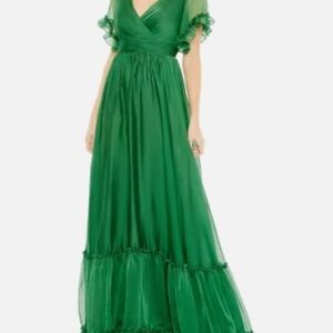Mac Duggal Vibrant Green Maxi Dress